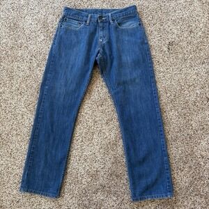 Levi's 514 Slim Straight Jeans Men 31x30 Medium Wash Cotton Zip‎ Fly Pockets